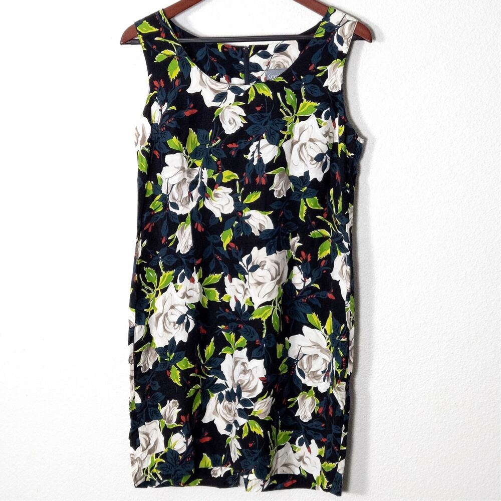 Carol Anderson Dress Size 6 Blue Floral Botanical Slow Fashion Cottage